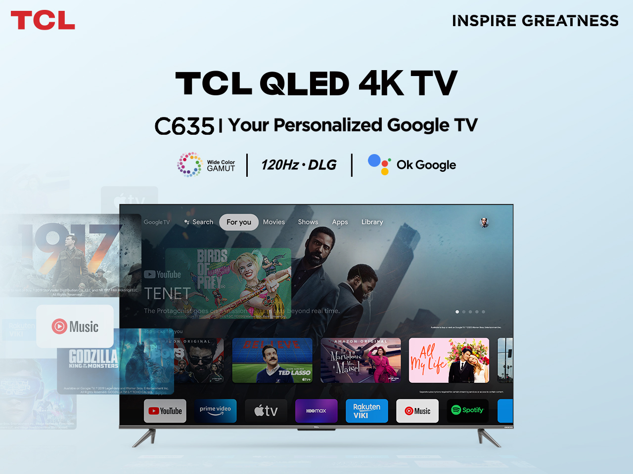 The future of entertainment has arrived. It's time to upgrade your home theatre with the new TCL 4K Google TV C635! 