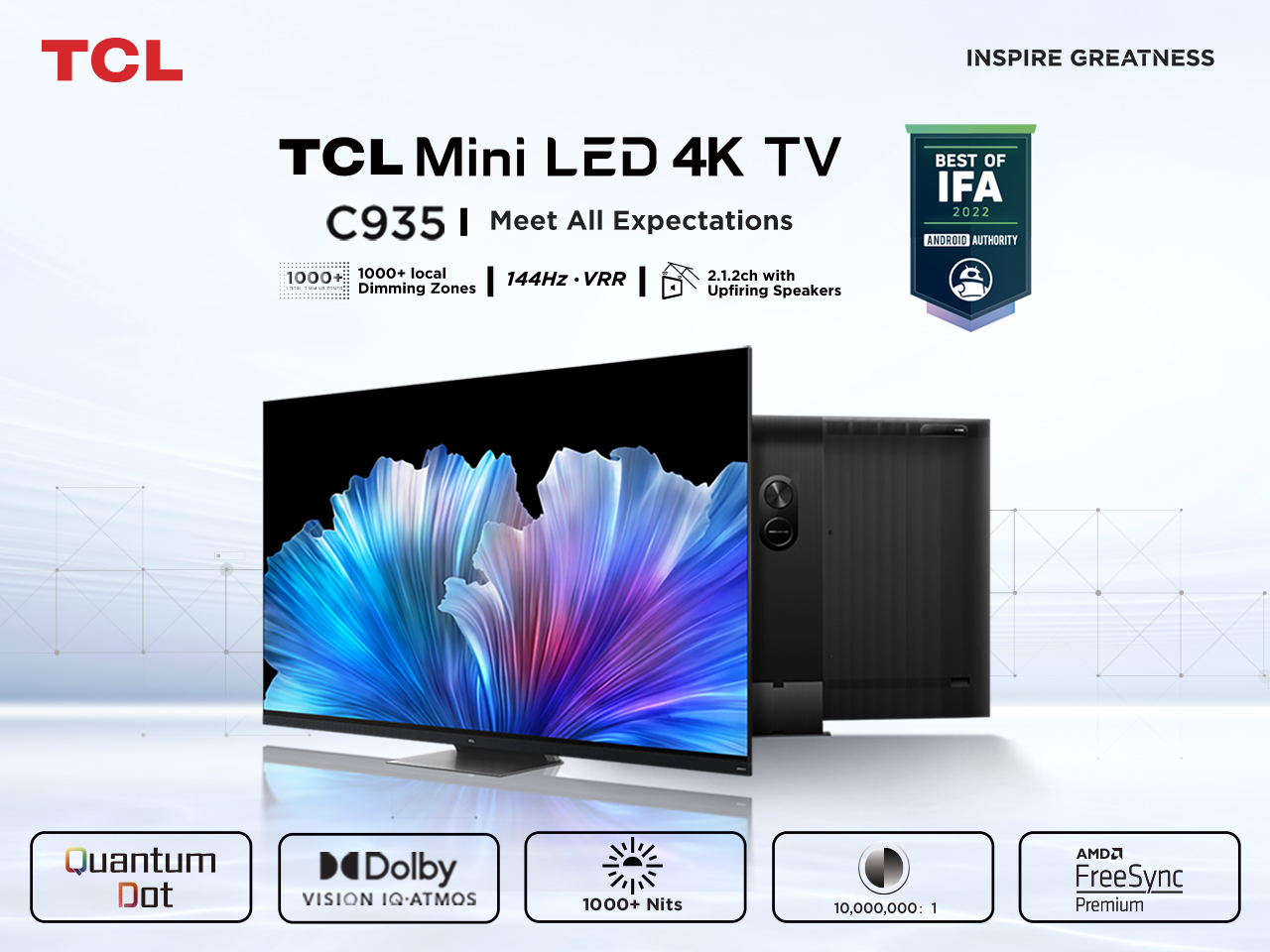 TCL C935 - A Smart 4K Mini LED TV with All the Premium Features You Want
