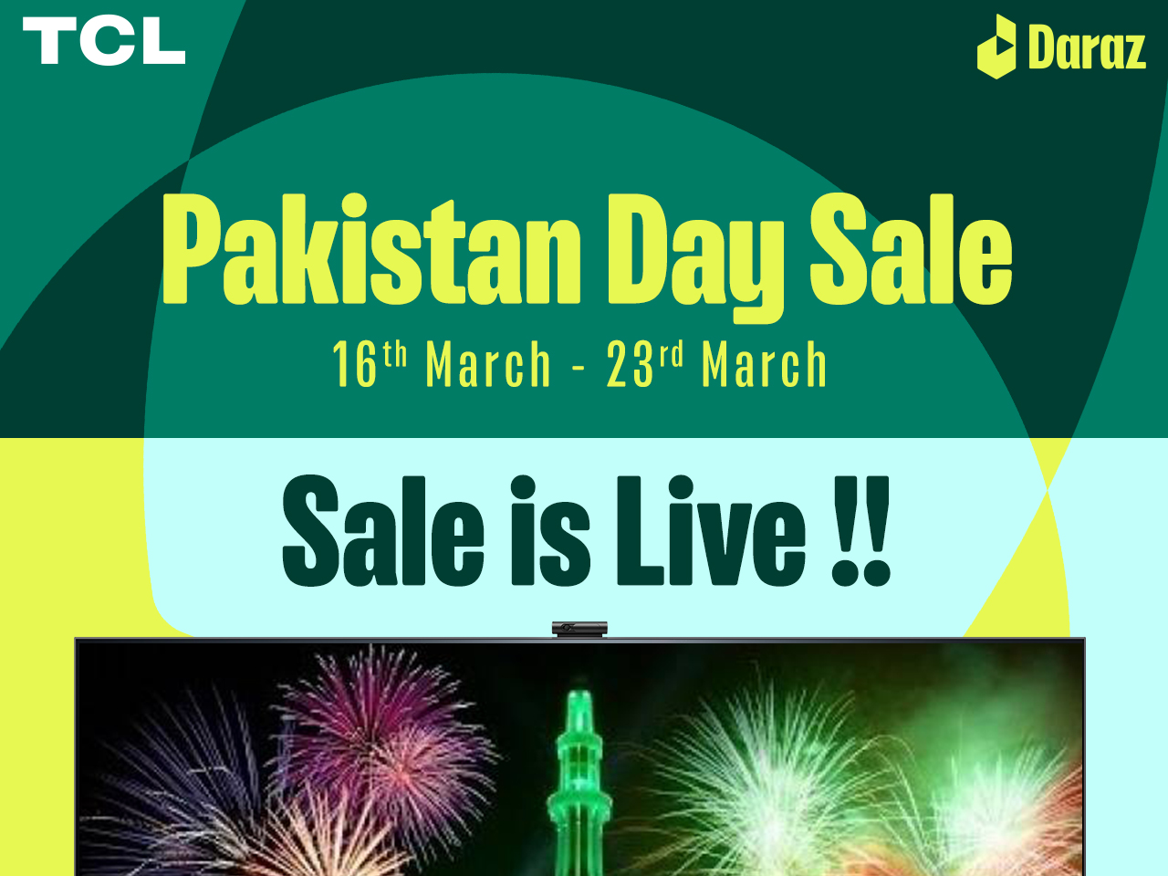 TCL to Mark Pakistan Day with Grand Sale on Daraz