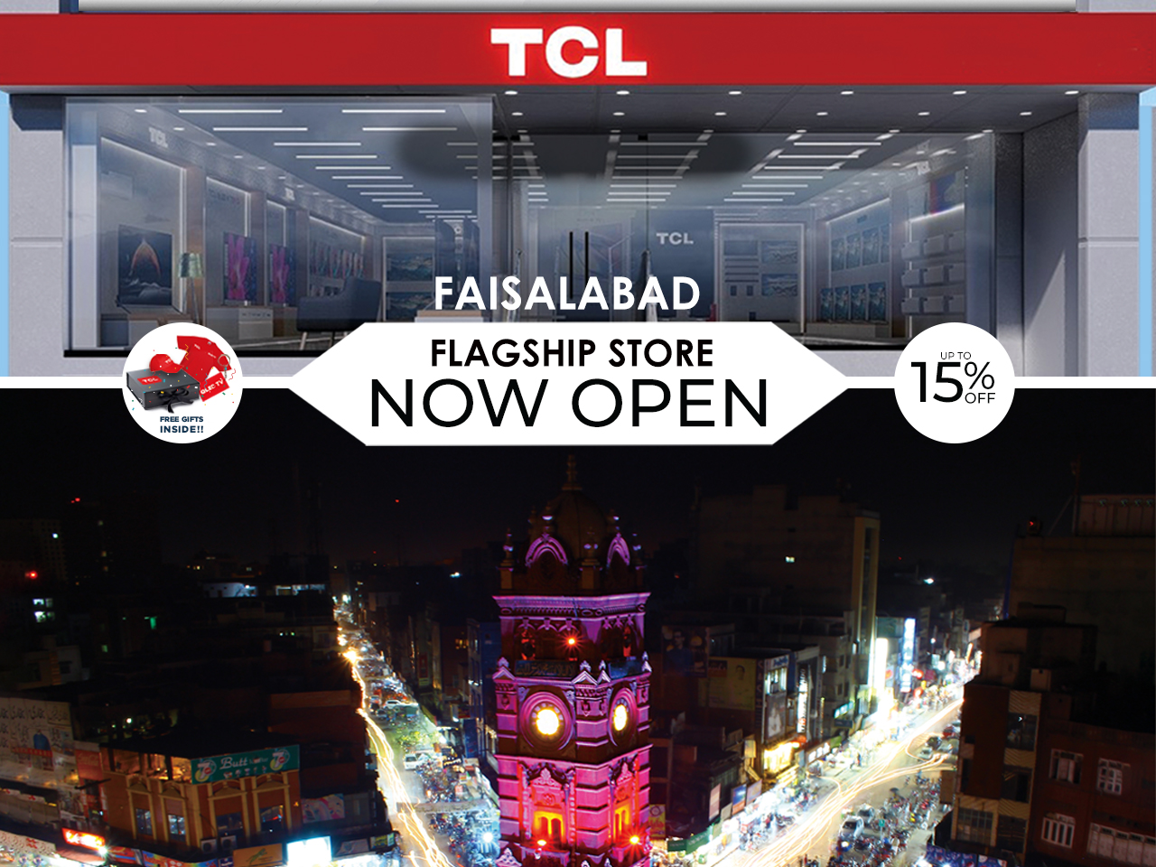 TCL opens its First Flagship Store in Faisalabad 