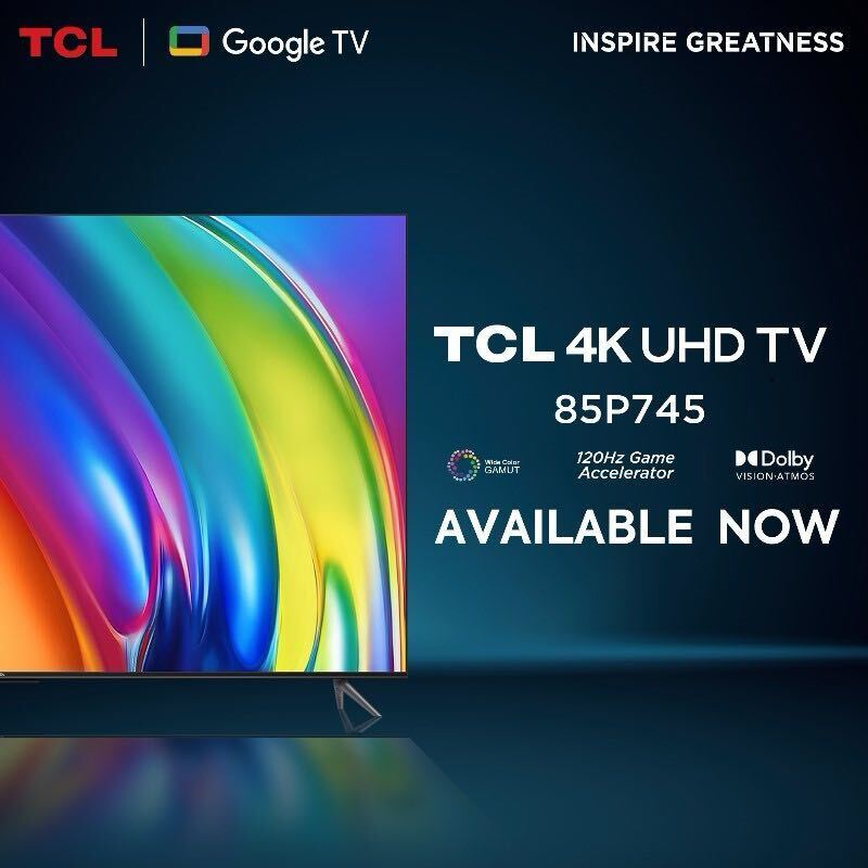 TCL P745: Elevate Your Home Theater with Cutting-Edge 4K UHD Google TV