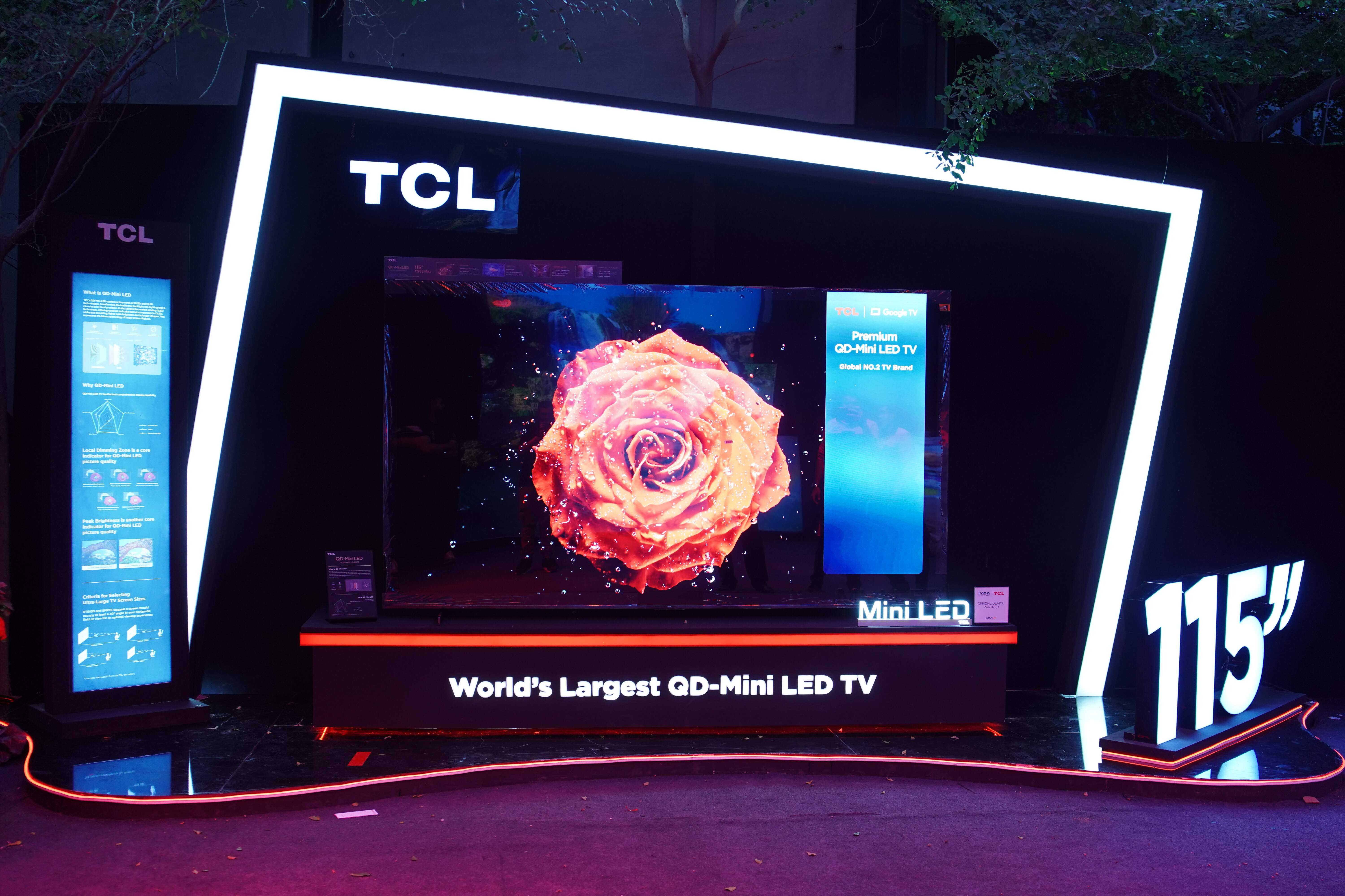 TCL Unveils World's Largest Premium QD-Mini LED TV 115" X955 Max in Karachi