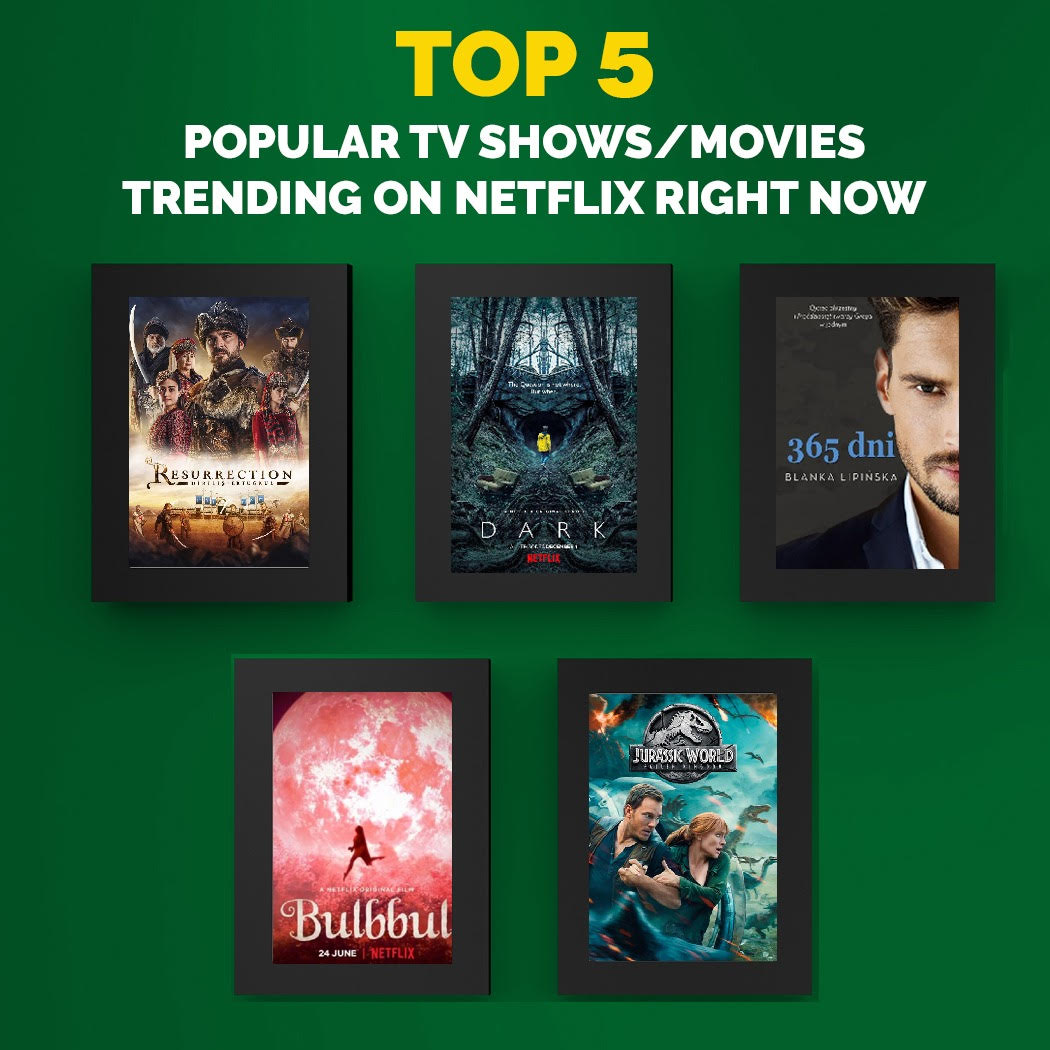 The Top 5 Popular TV Shows/Movies Trending on Netflix Right Now