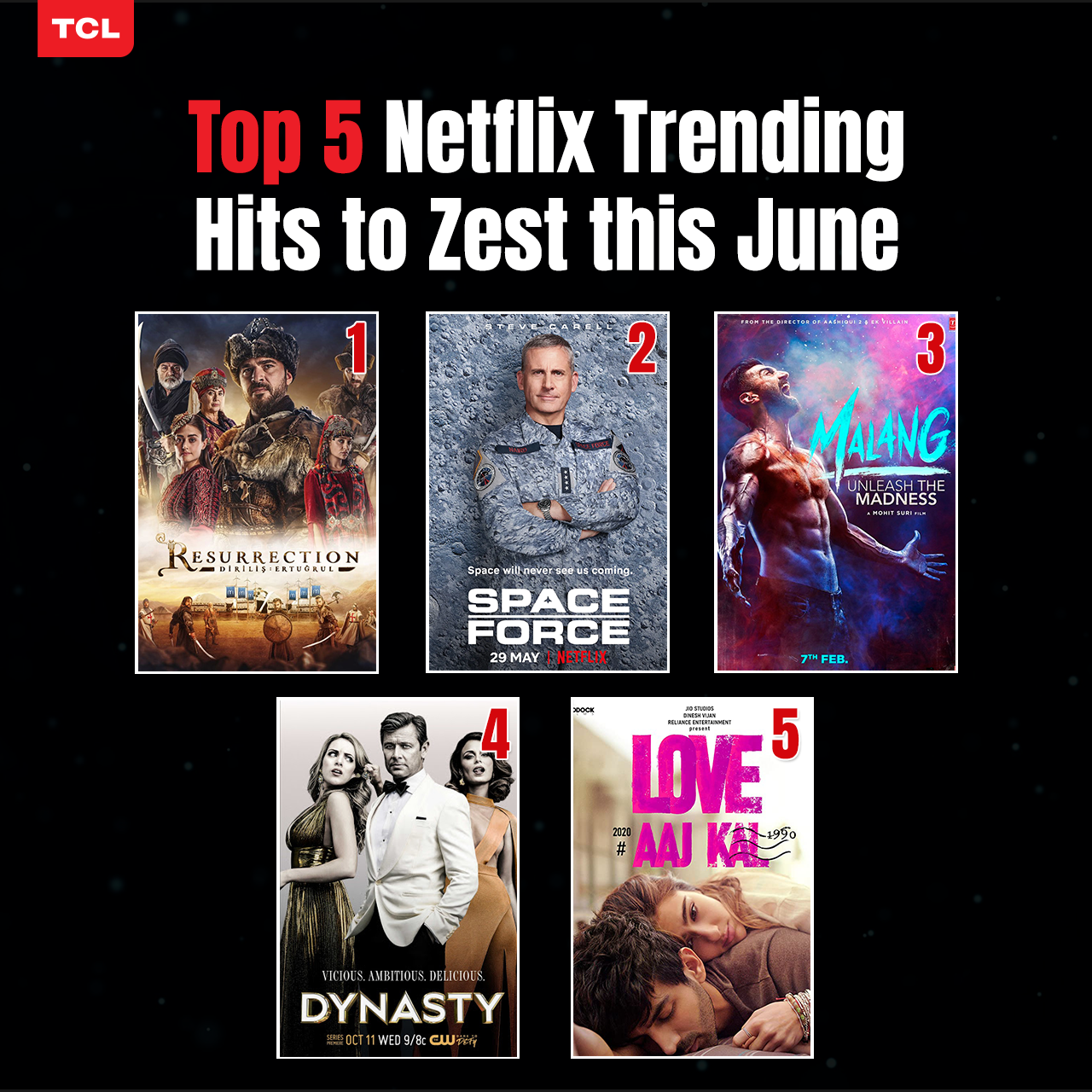 Top 5 Netflix bingeworthy this June
