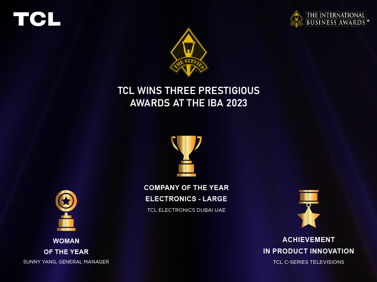 TCL crowned Electronics Company of the Year at 2023 International Business Awards