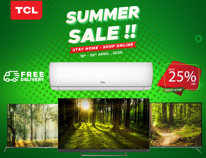 TCL Launches Online Summer Sale and Countrywide Delivery in Pakistan