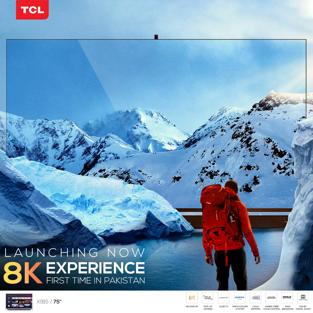 TCL launches Pakistan's first Certified 8K UHD QLED TV with IMAX Enhanced Certification, Cinematic Soundbar and Pop-up camera
