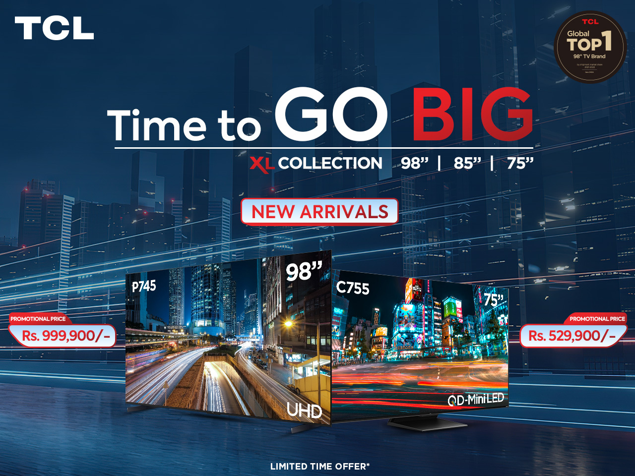 XL Screens, XL Action: Elevate Your Entertainment with the TCL XL Collection