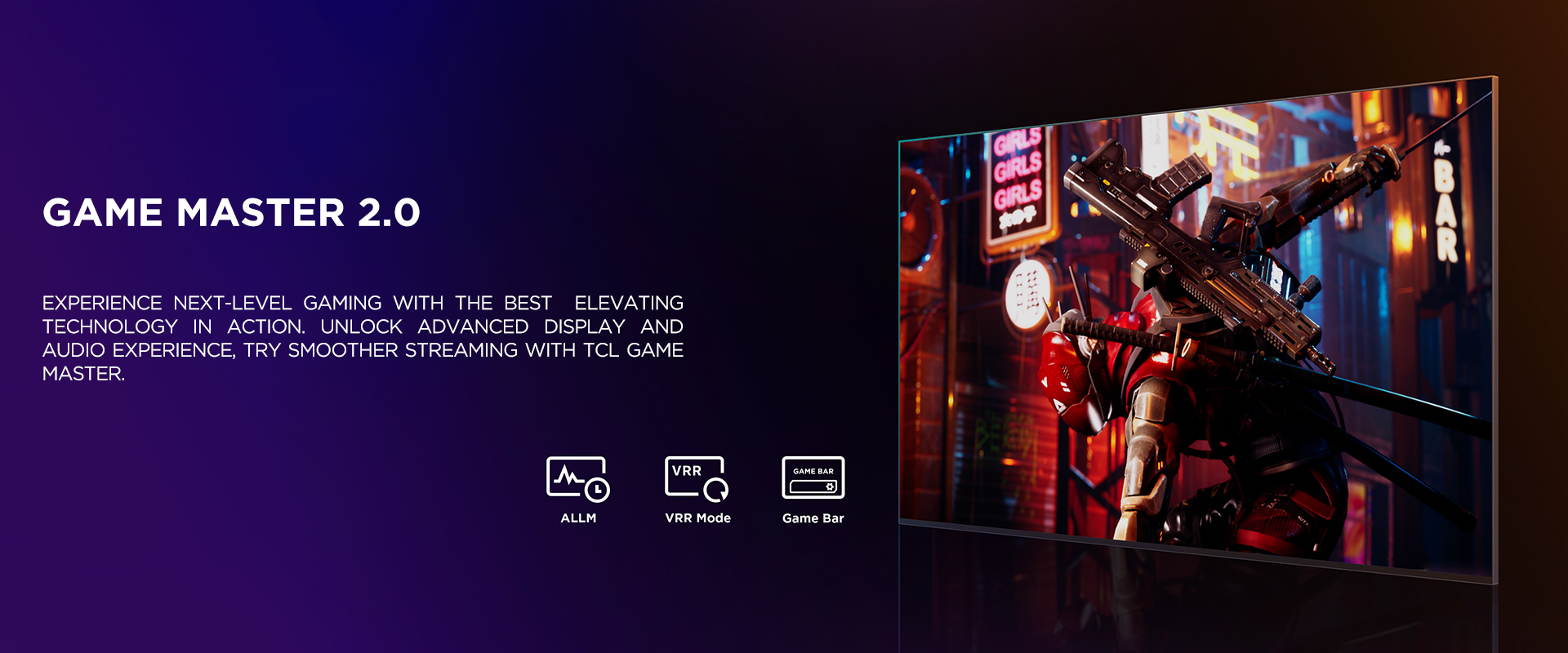 game master 2.0 - Experience next-level gaming with the best?˜ elevating technology in action. Unlock advanced display and audio experience, try smoother streaming with TCL Game Master.