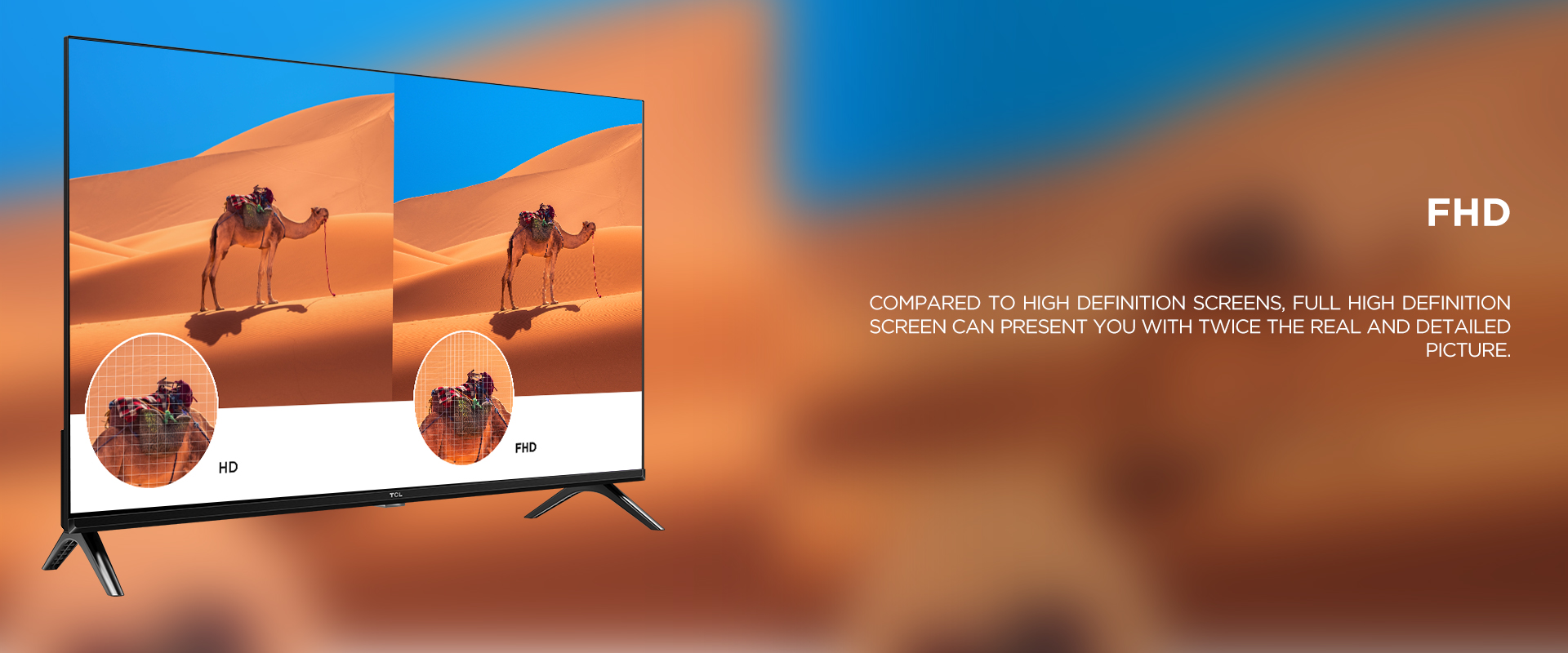 FHD - Compared to high definition screens, full high definition screen can present you with twice the real and detailed picture.