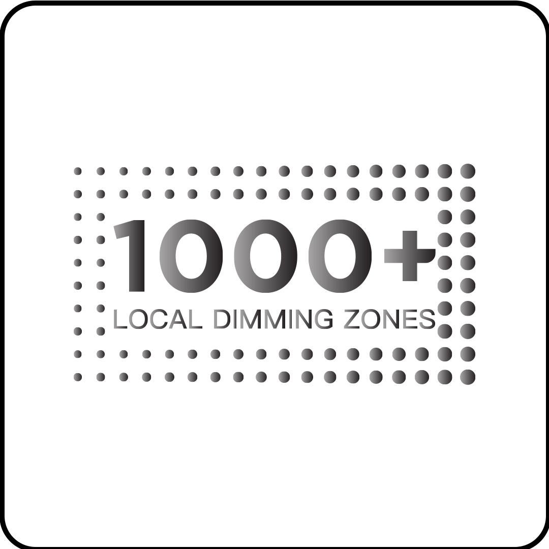 1000+ Dimming Zones
